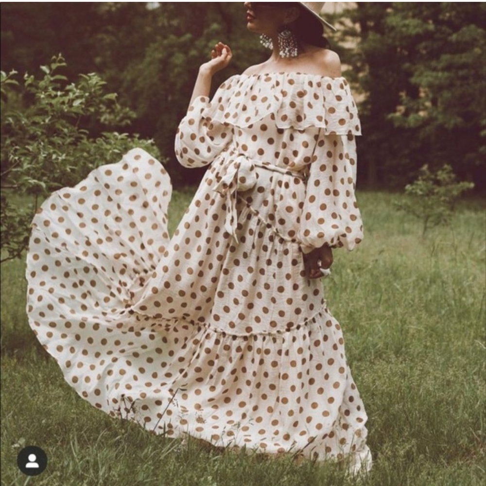 Polka Dot Maxi Dress - Picture 2 of 3